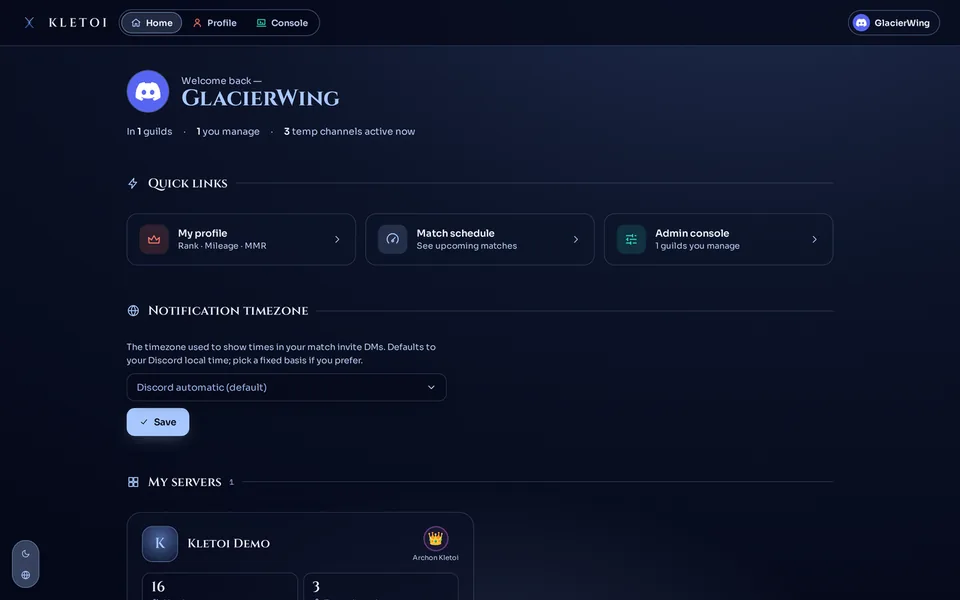 Inicio unificado